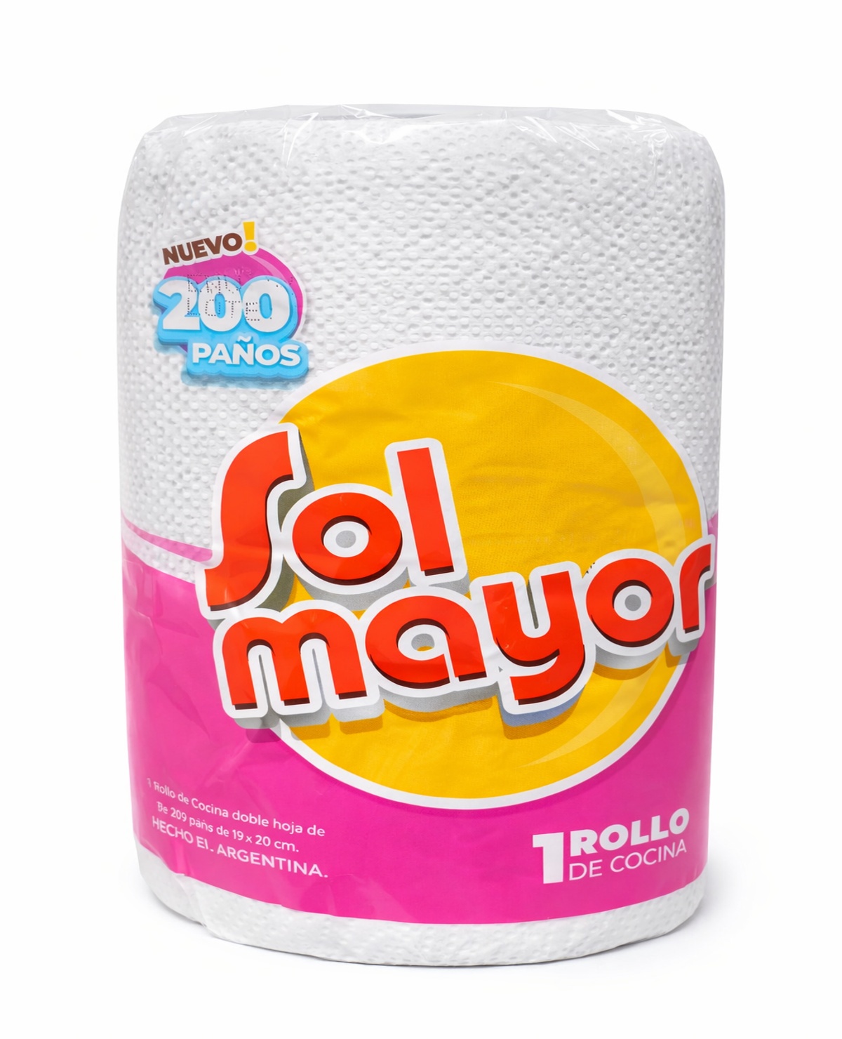Rollo de Cocina Sol Mayor 200 Paños
